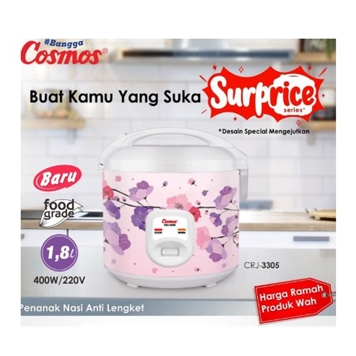 Cosmos Rice Cooker 1.8 Liter - CRJ3305